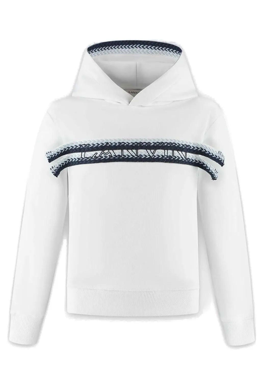 Lanvin Enfant Long-Sleeved Logo Printed Hoodie