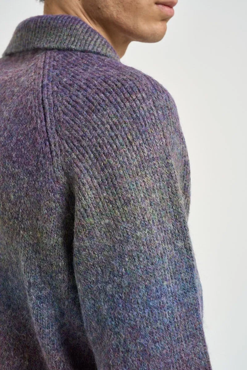 Knitted Long-Sleeve Polo Shirt