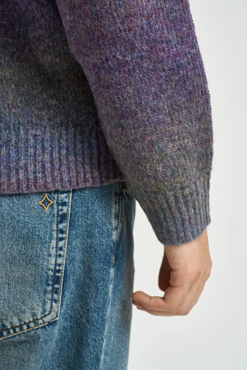Knitted Long-Sleeve Polo Shirt