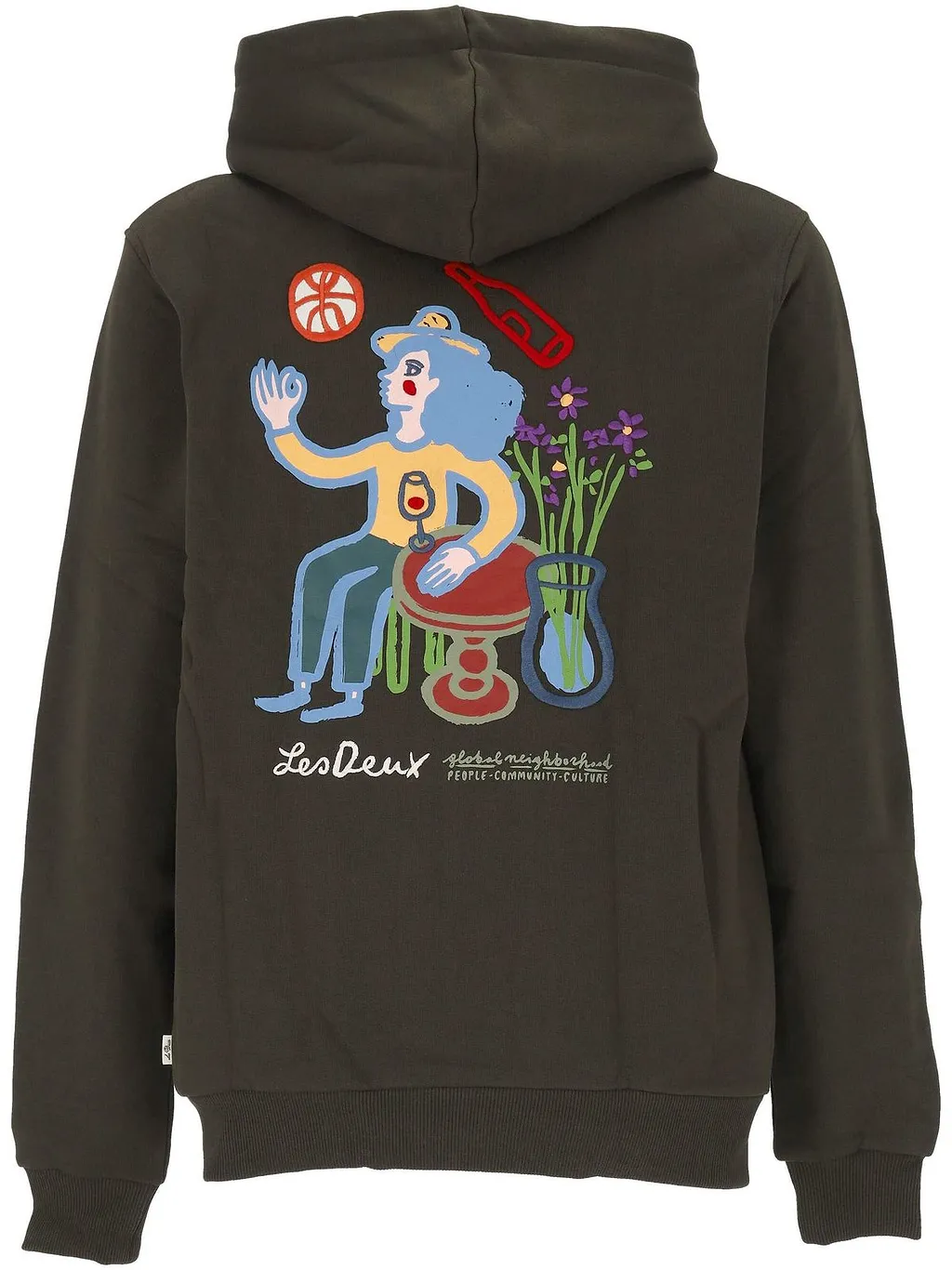 Les Deux Logo Printed Hoodie
