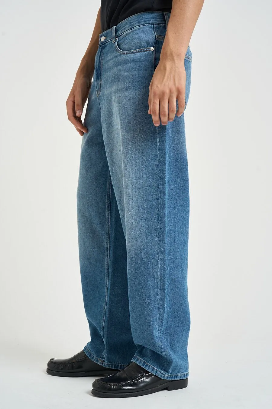 Les Deux Relaxed Wide-Leg Jeans