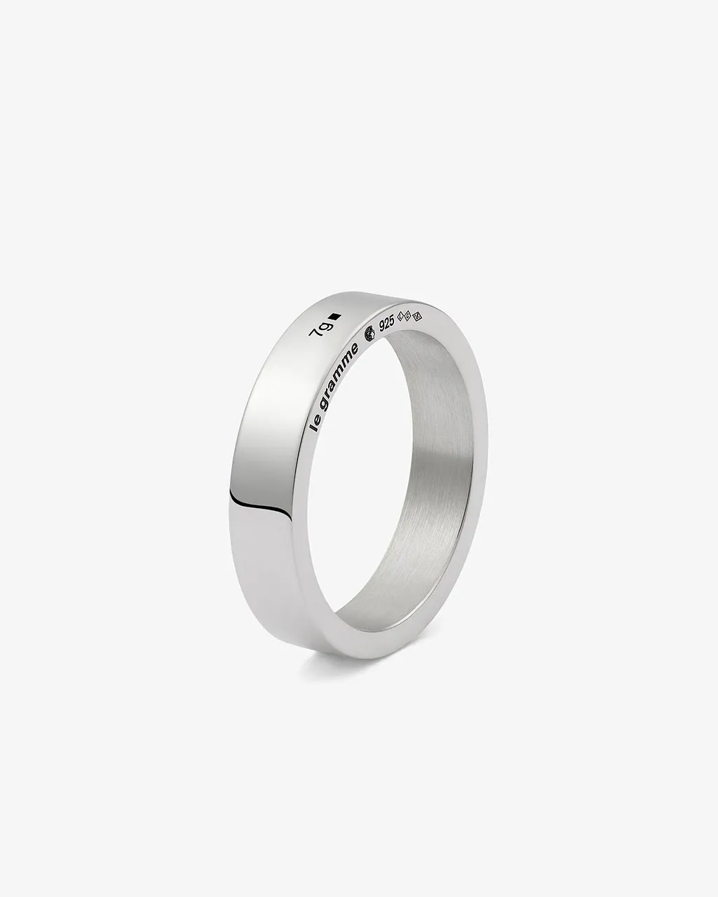 Le Gramme Polished Ribbon Ring