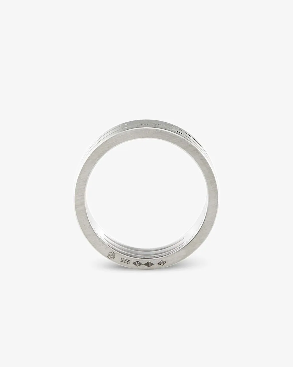 Le Gramme Polished Punched Ribbon Ring