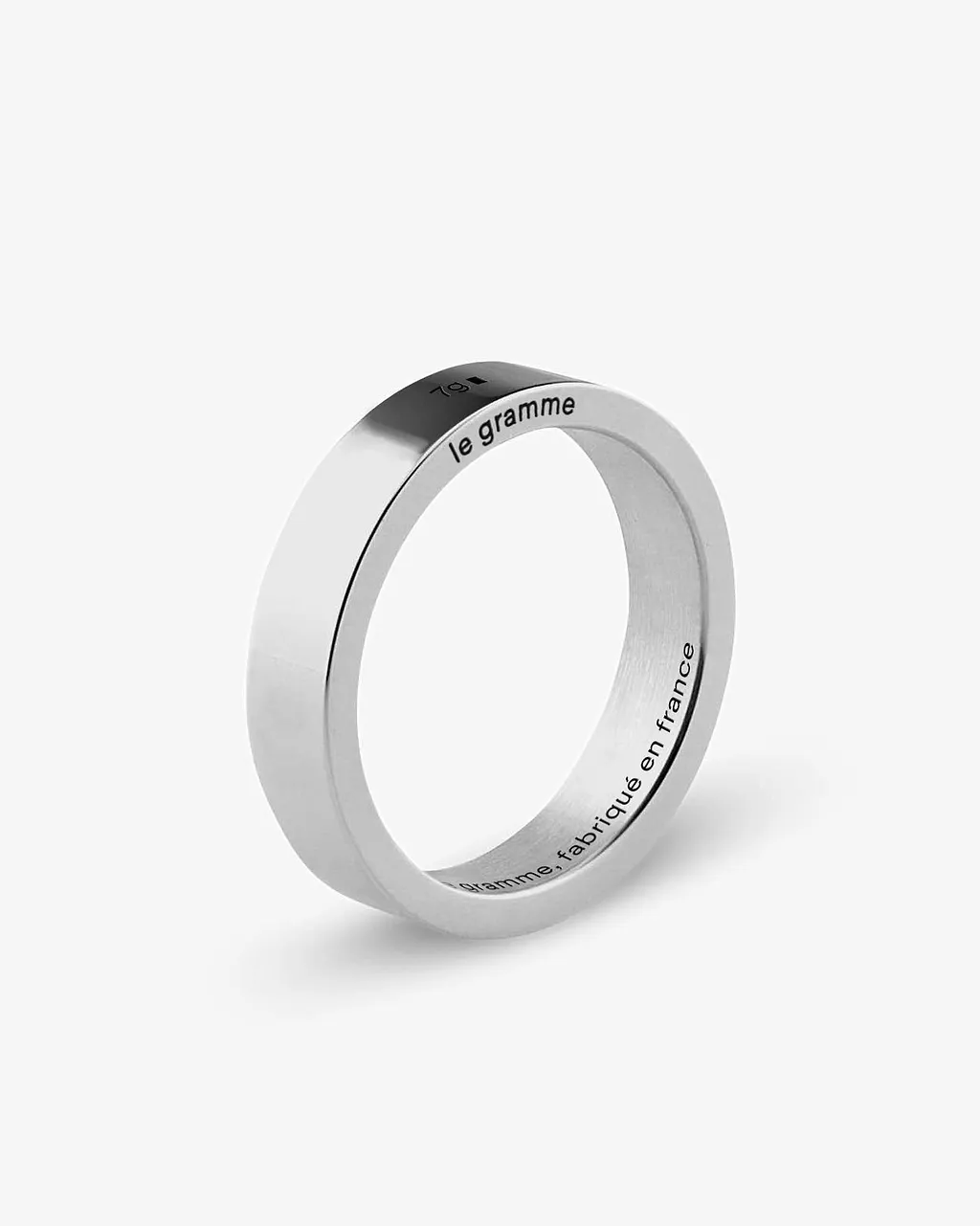 Le Gramme Polished Ribbon Ring
