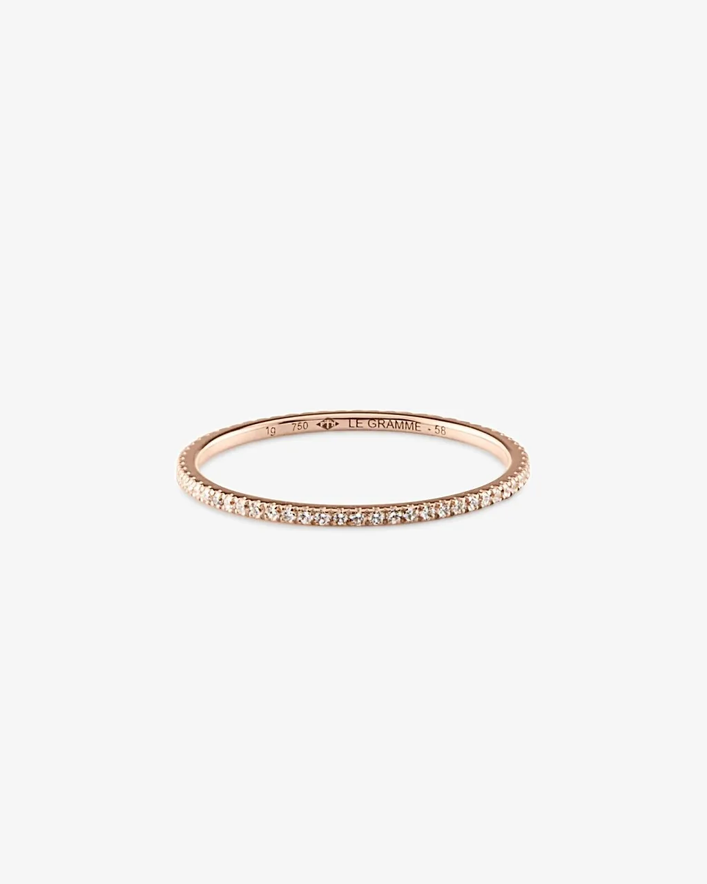 Le Gramme Embellished Pave Ring