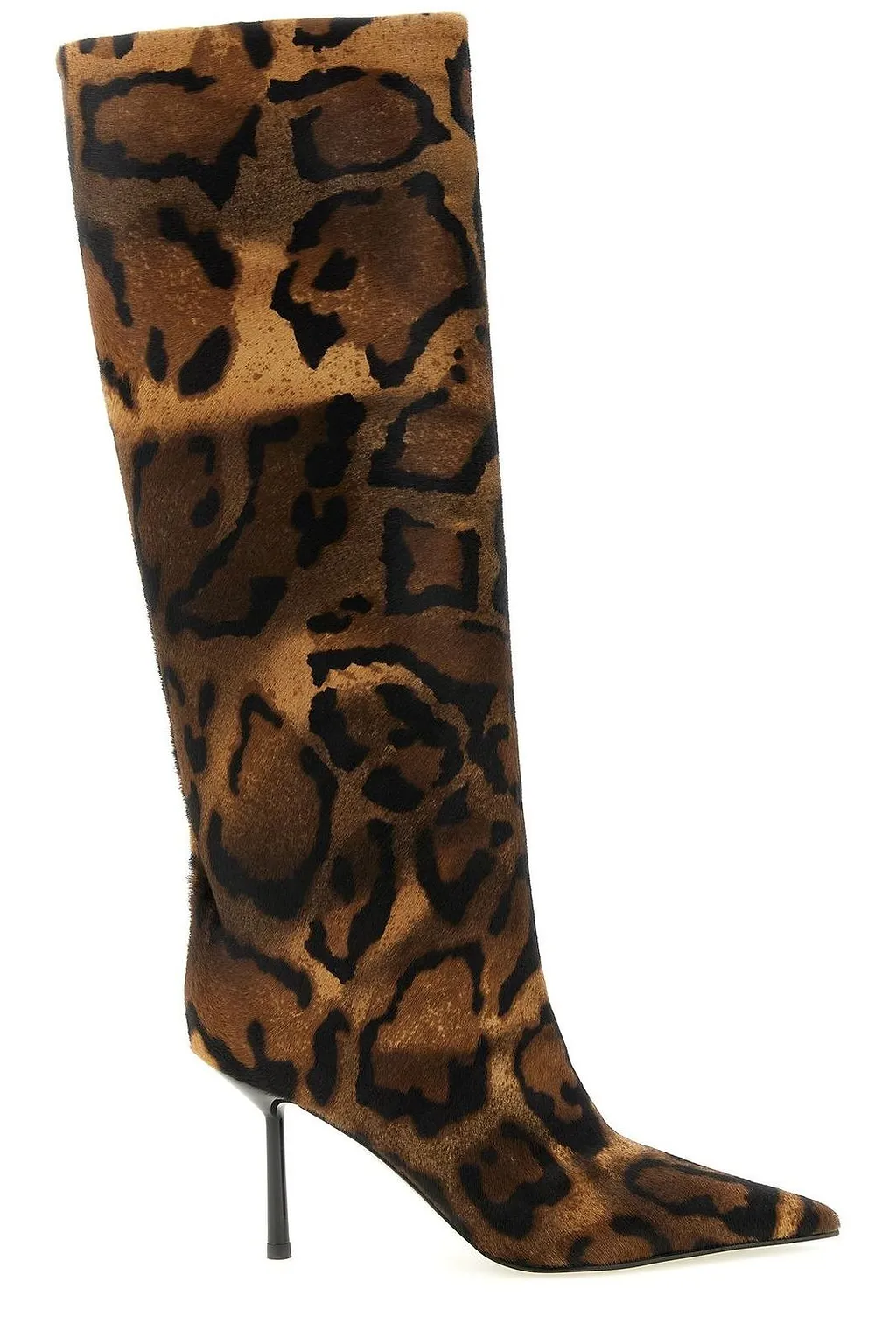 Bella Animal-Pattern Stiletto Boots