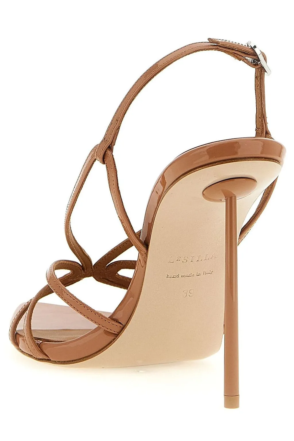 Eugenie Patent Heeled Sandals