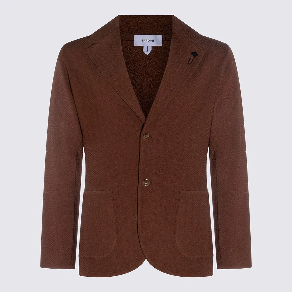 Lardini Textured Two-Button Blazer