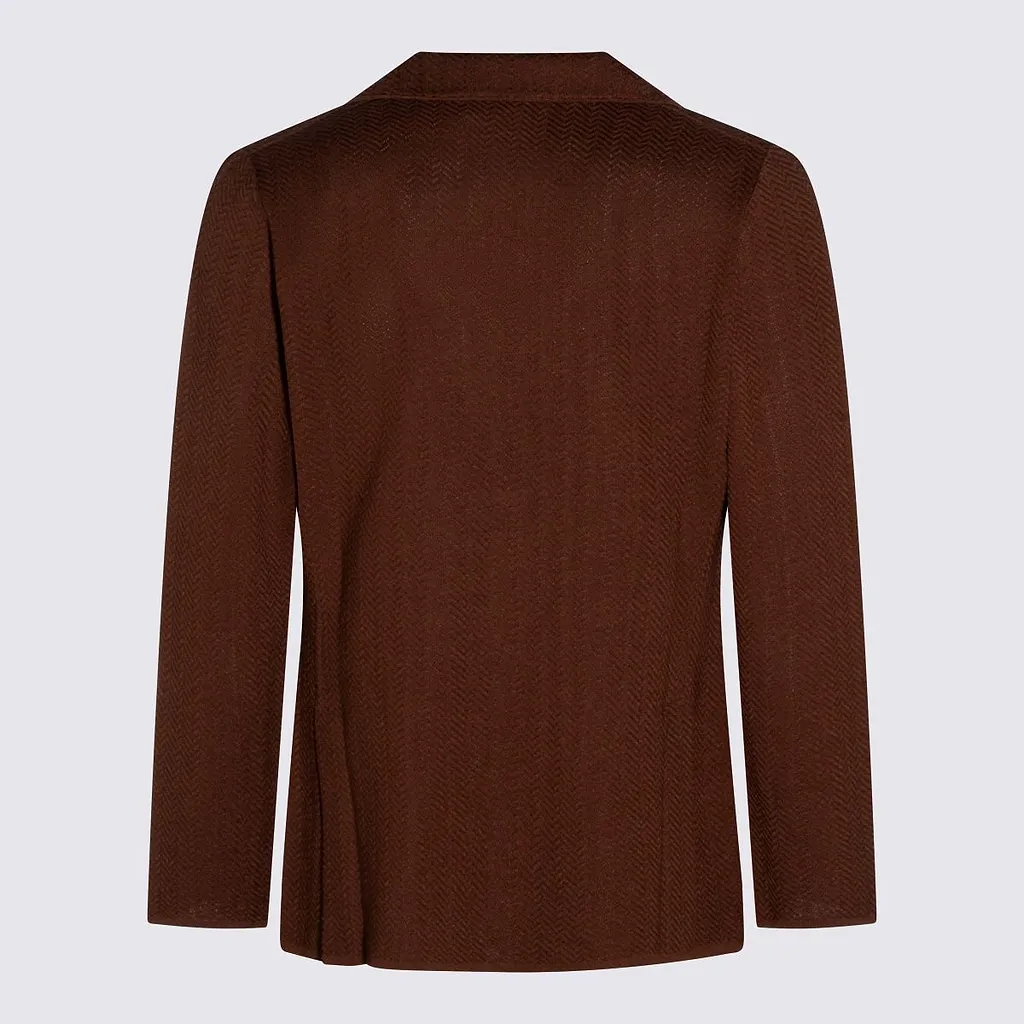 Lardini Textured Two-Button Blazer