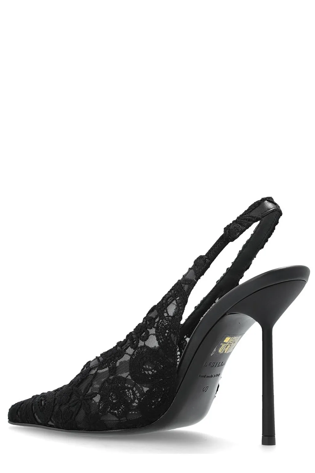 Le Silla Laced Slingback Pumps