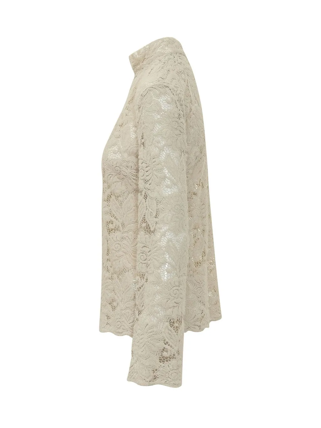 Lace High Neck Top