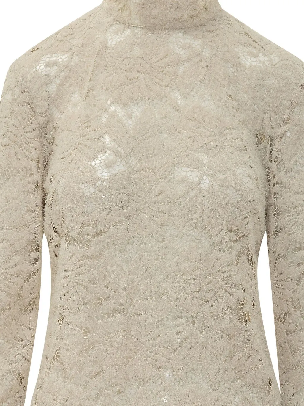 Lace High Neck Top