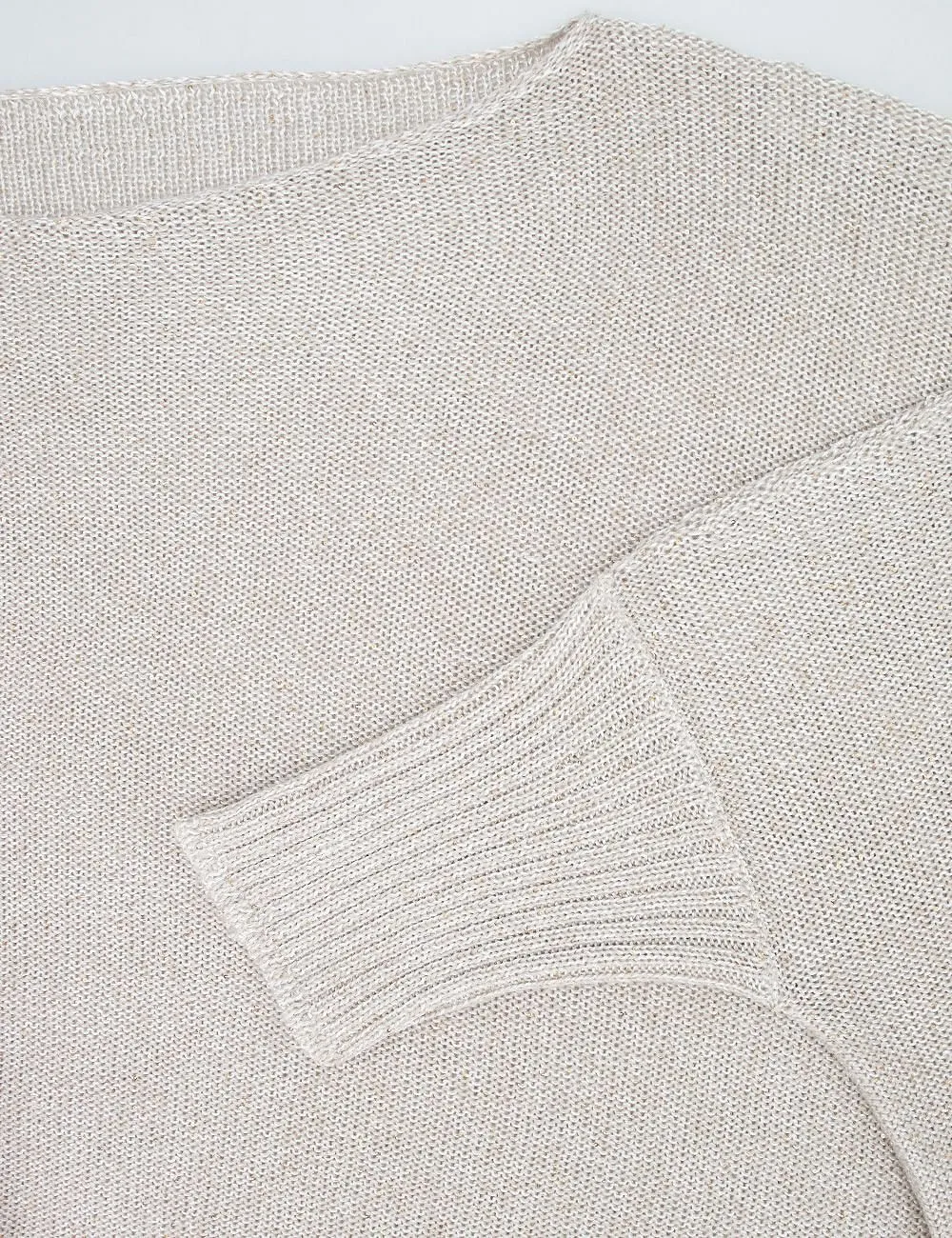 Le Tricot Perugia Boxy Poncho Knitted Sweater