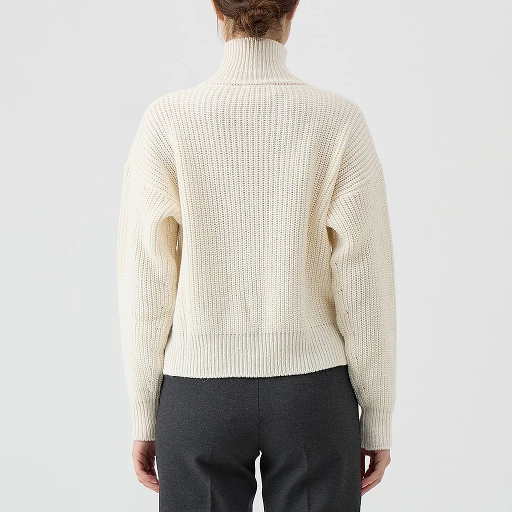 Le Tricot Perugia Ribbed Turtleneck Knitted Sweater