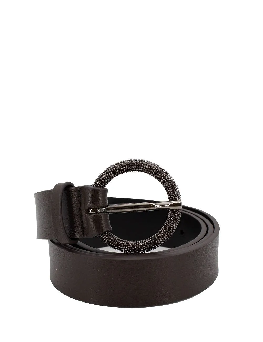 Le Tricot Perugia Textured Buckle Belt