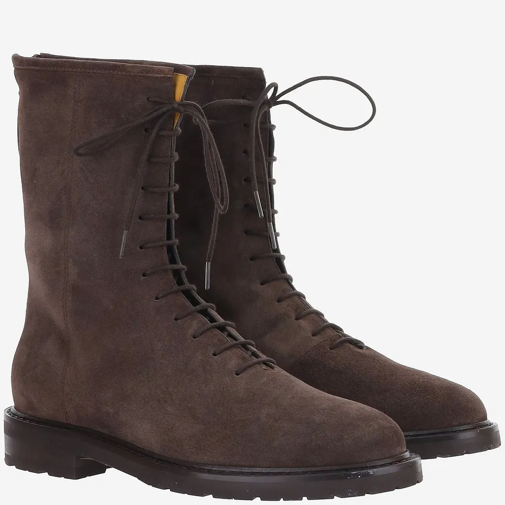 Legres Lace-Up Suede Boots