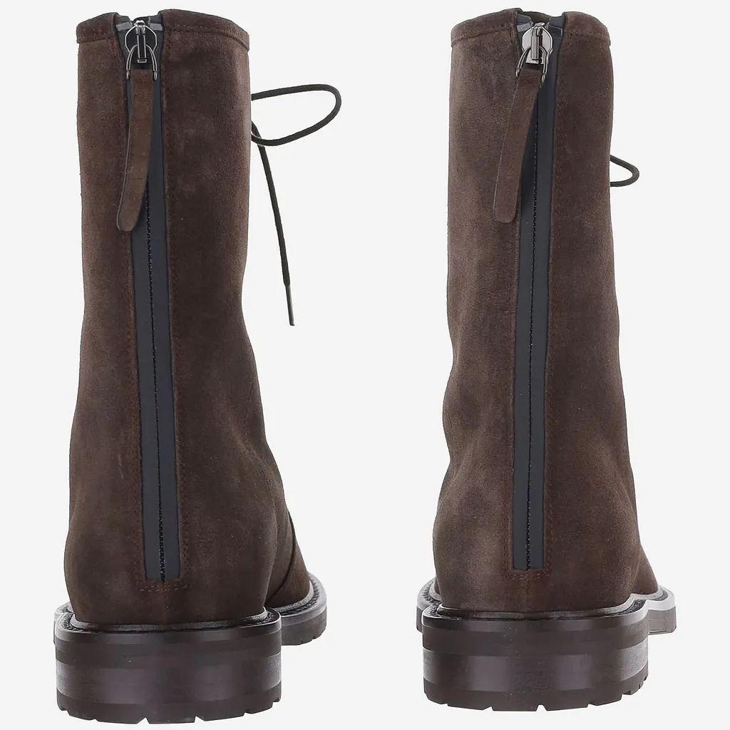 Legres Lace-Up Suede Boots