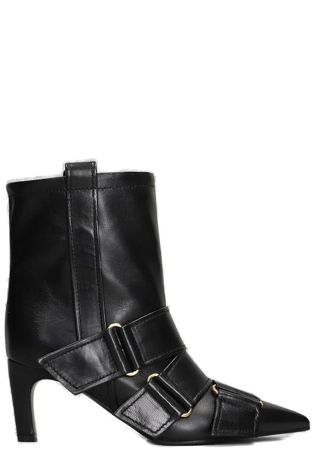 Lella Baldi Buckled Ankle Boots