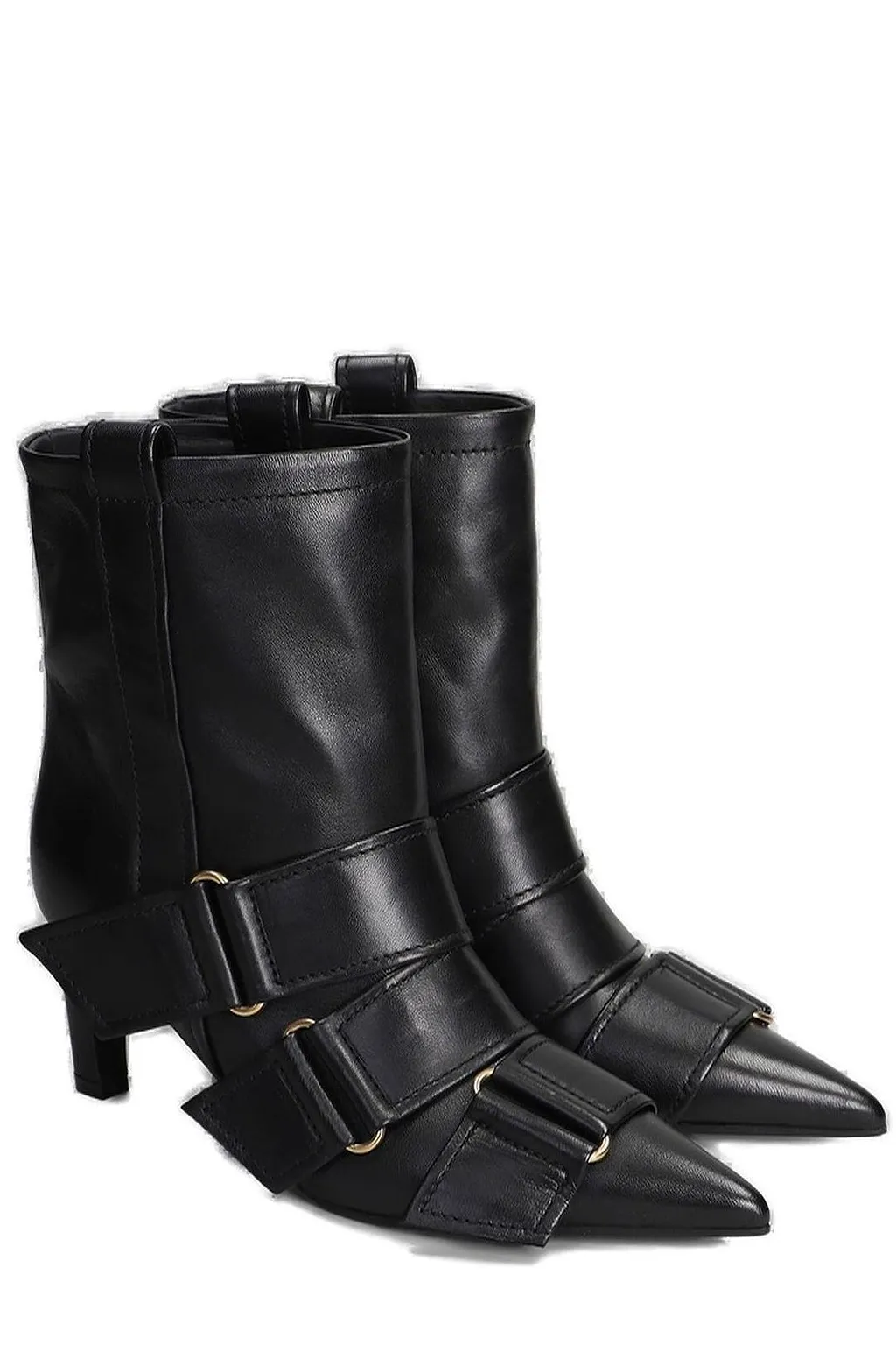 Lella Baldi Buckled Ankle Boots