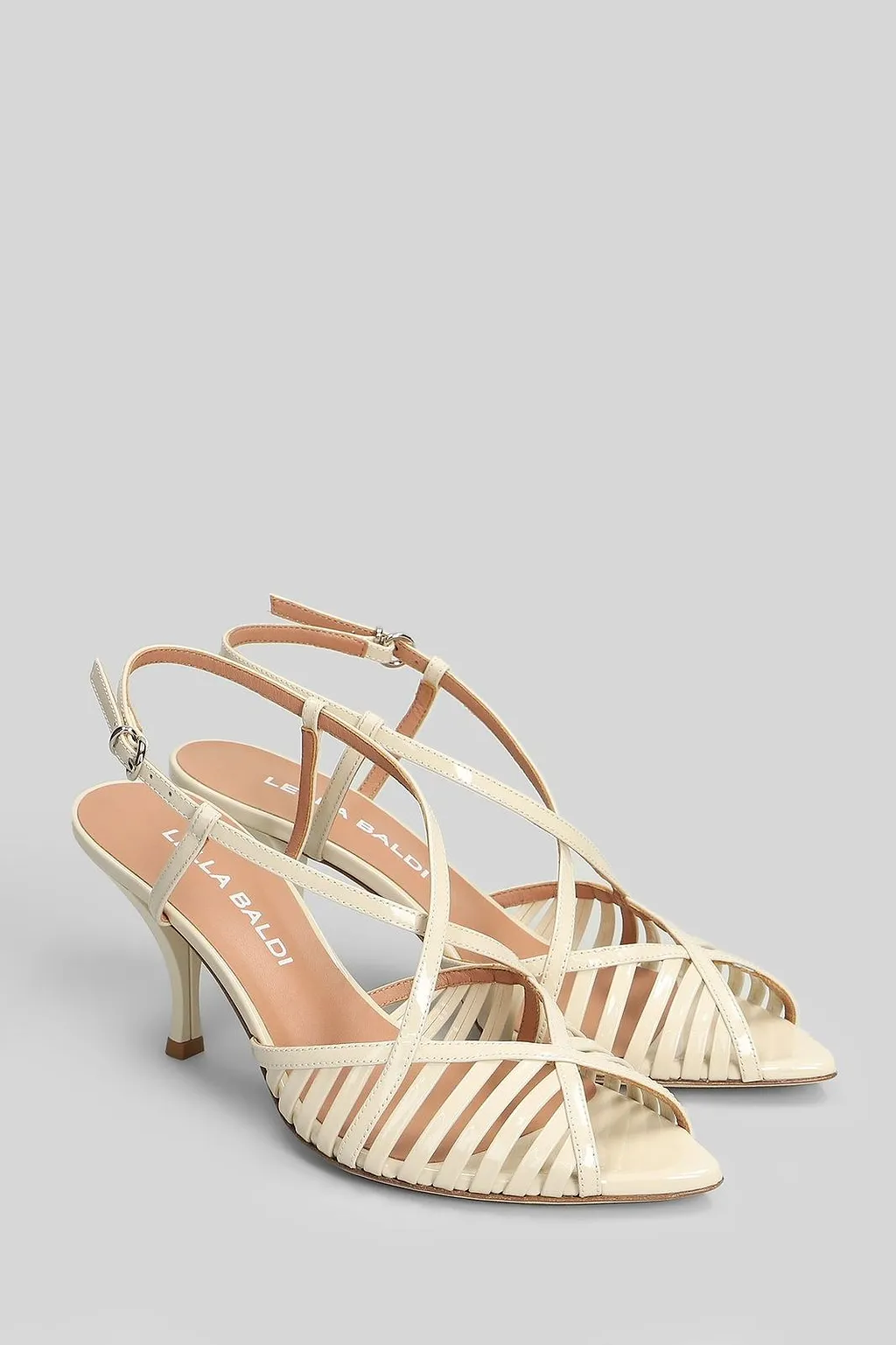 Lella Baldi Ciss-Cross Strap Buckled Sandals