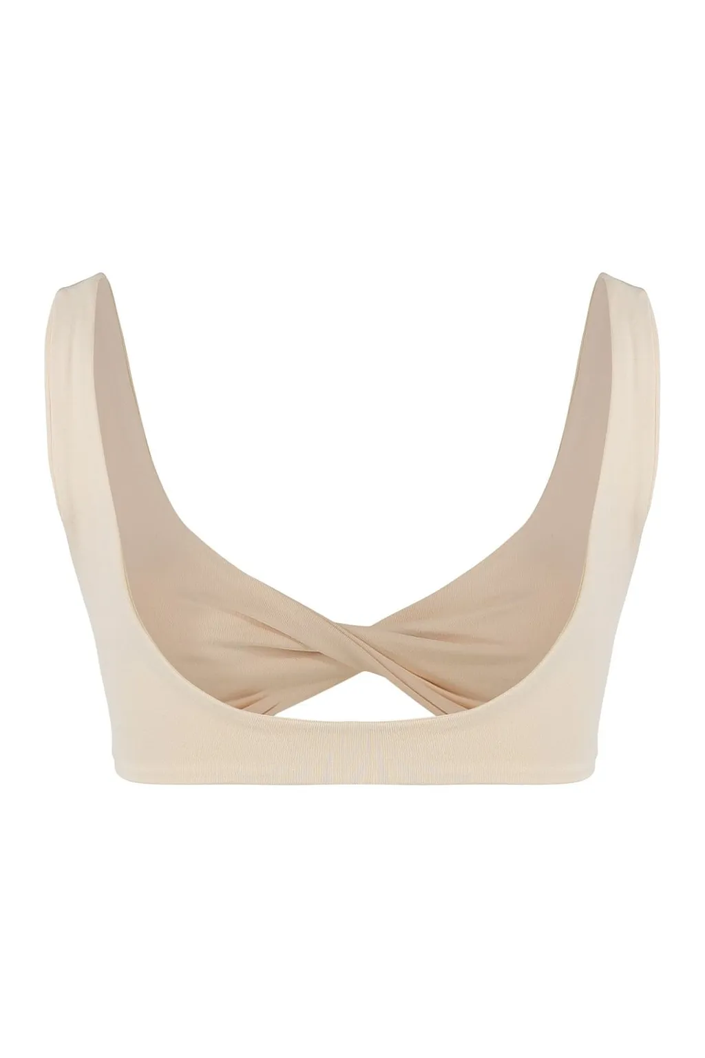 Live The Process Twist-Front Cropped Top