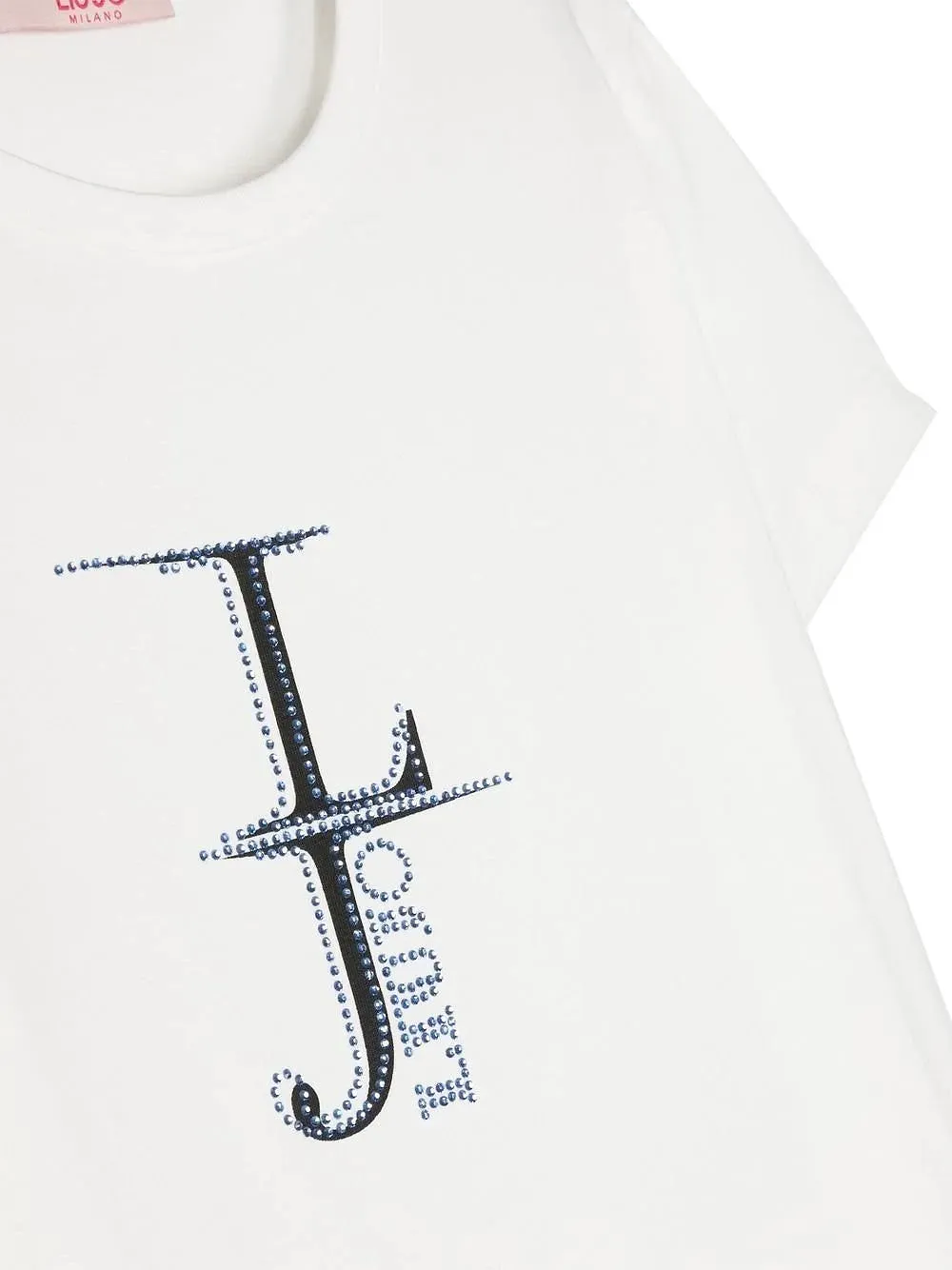 Liu Jo Kids Stud Logo-Printed Crewneck T-Shirt