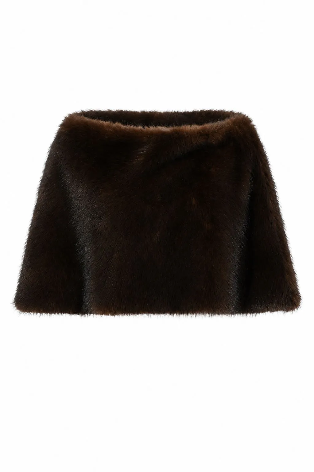 Liviana Conti Faux Fur Cape Scarf