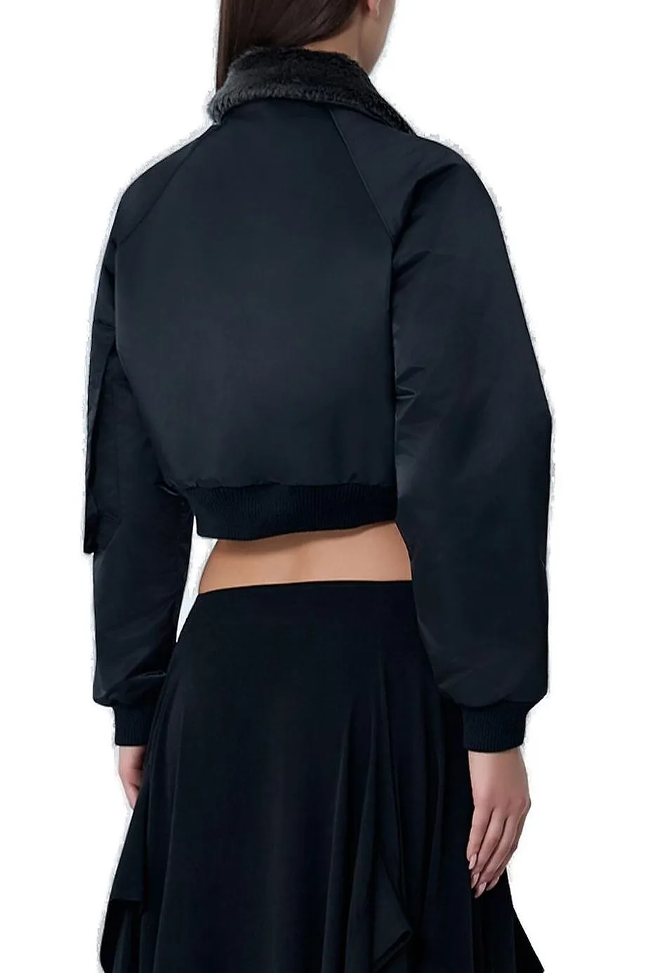 Limi Feu Long-Sleeved Cropped Denim Jacket