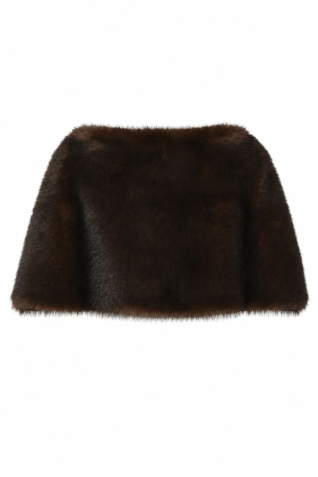 Liviana Conti Faux Fur Cape Scarf