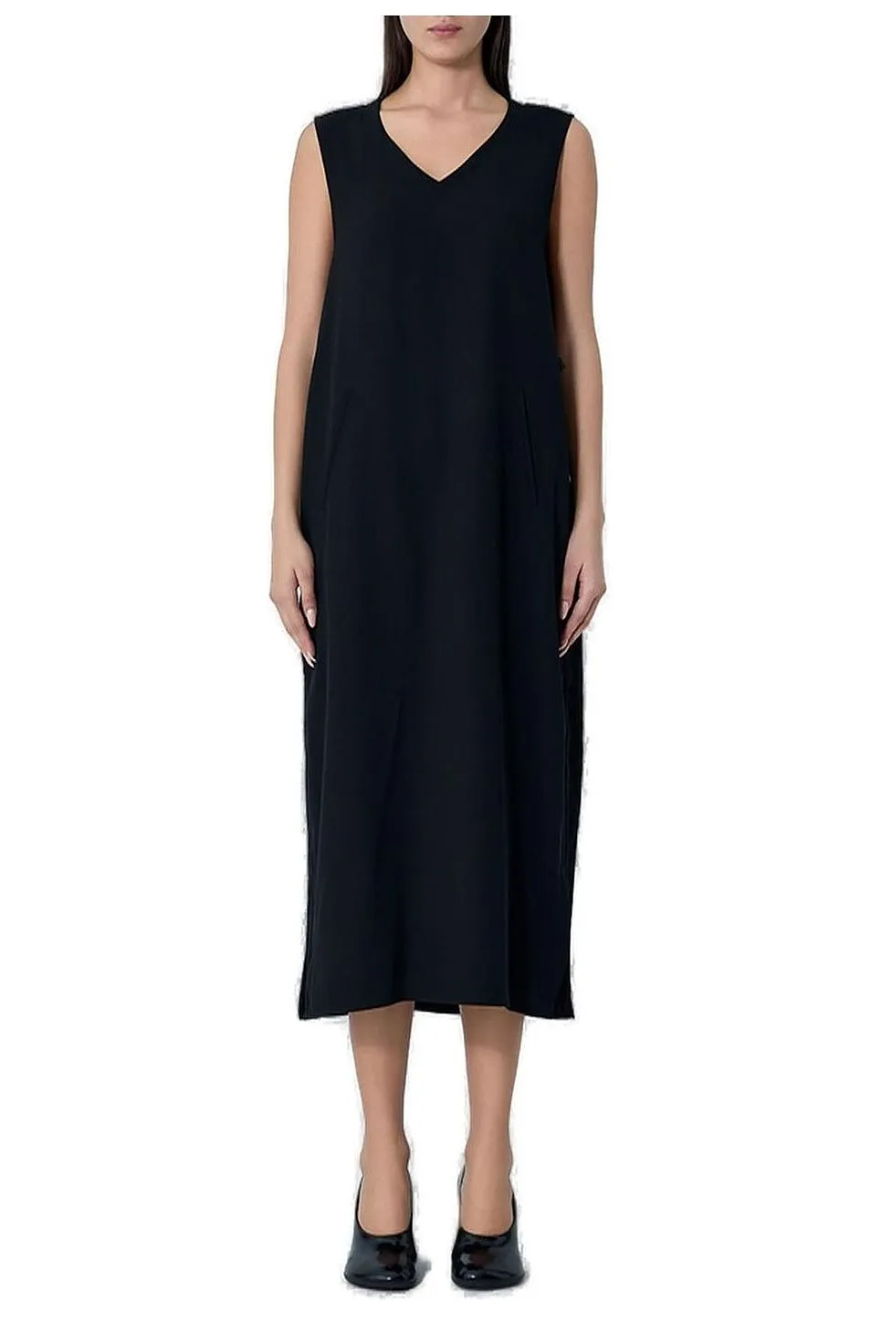 Limi Feu Sleeveless V-Neck Midi Dress