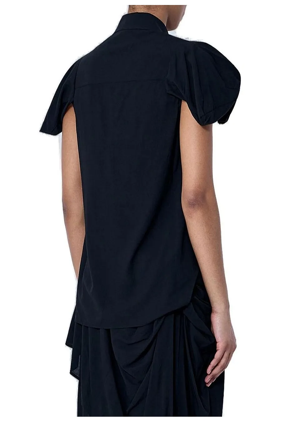 Limi Feu Twisted Puff Sleeved Top