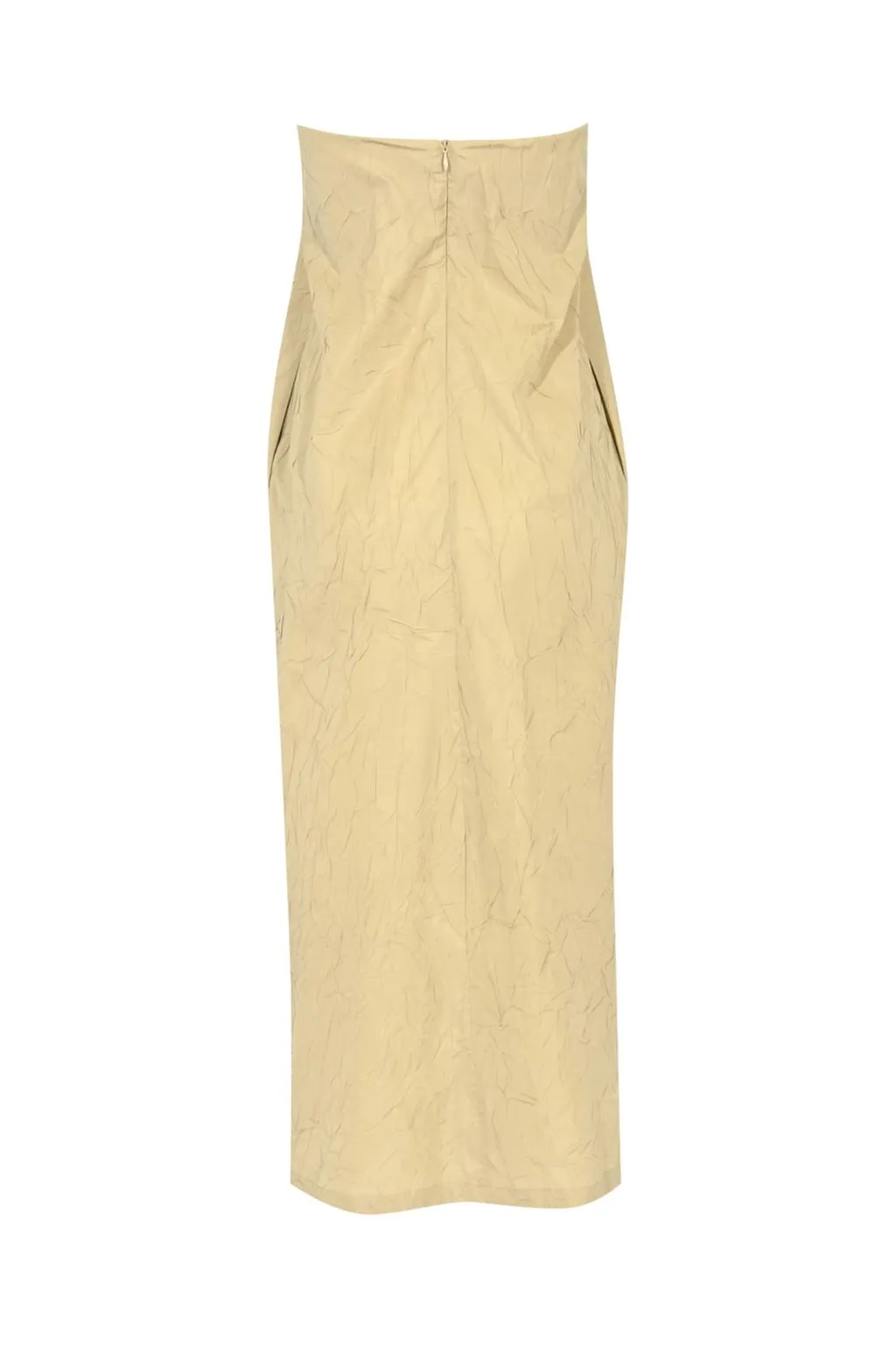 Liviana Conti Strapless Embroidered Midi Dress