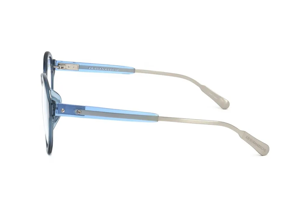 Linda Farrow X Kris Van Assche Oval Frame Glasses