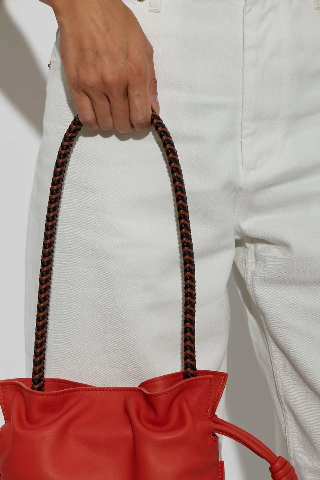 Loewe Braided Leather Bag Strap