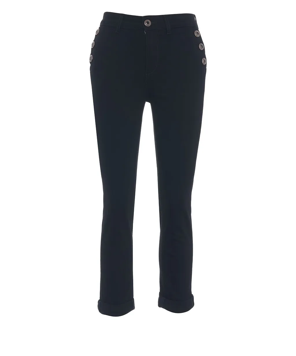 Liu Jo Logo Patch Slim Fit Jeans