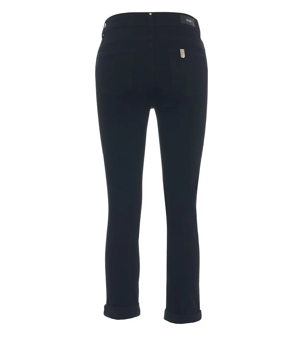 Liu Jo Logo Patch Slim Fit Jeans