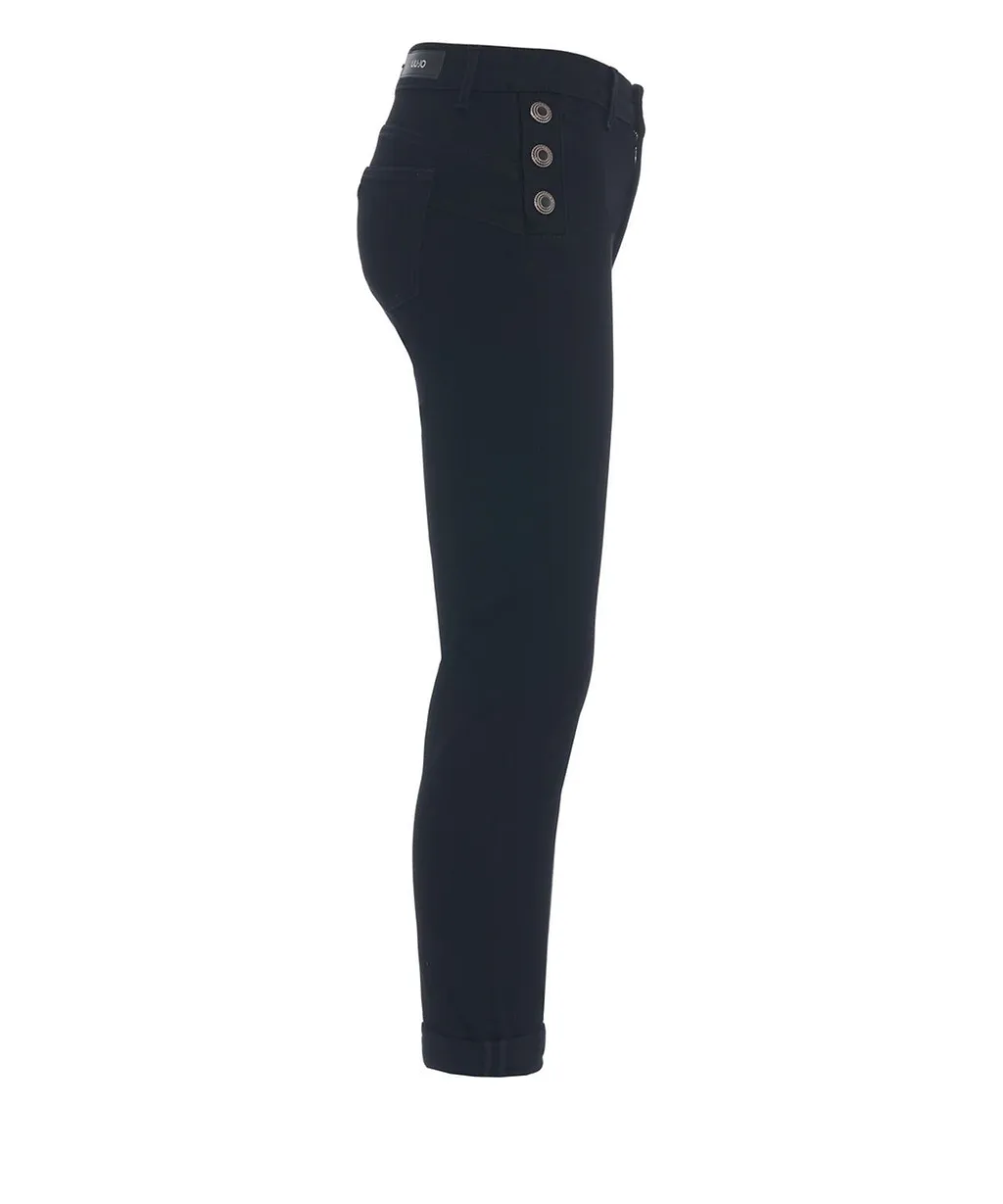 Liu Jo Logo Patch Slim Fit Jeans