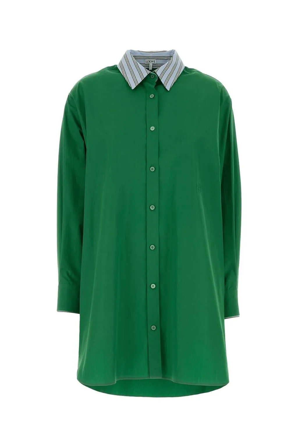 Loewe Contrast Collar Shirt Dress