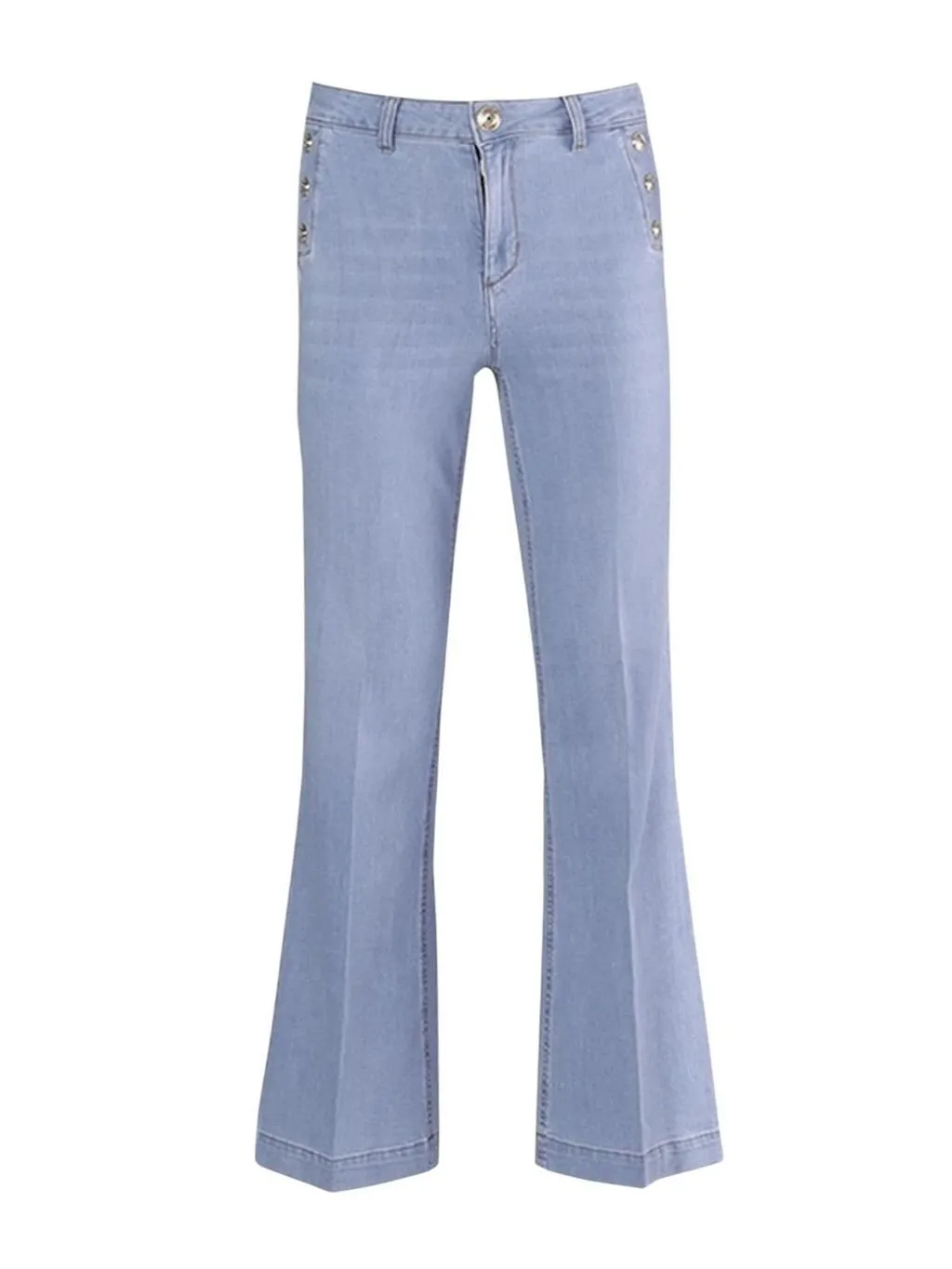 Liu Jo Button Detail Flared Jeans