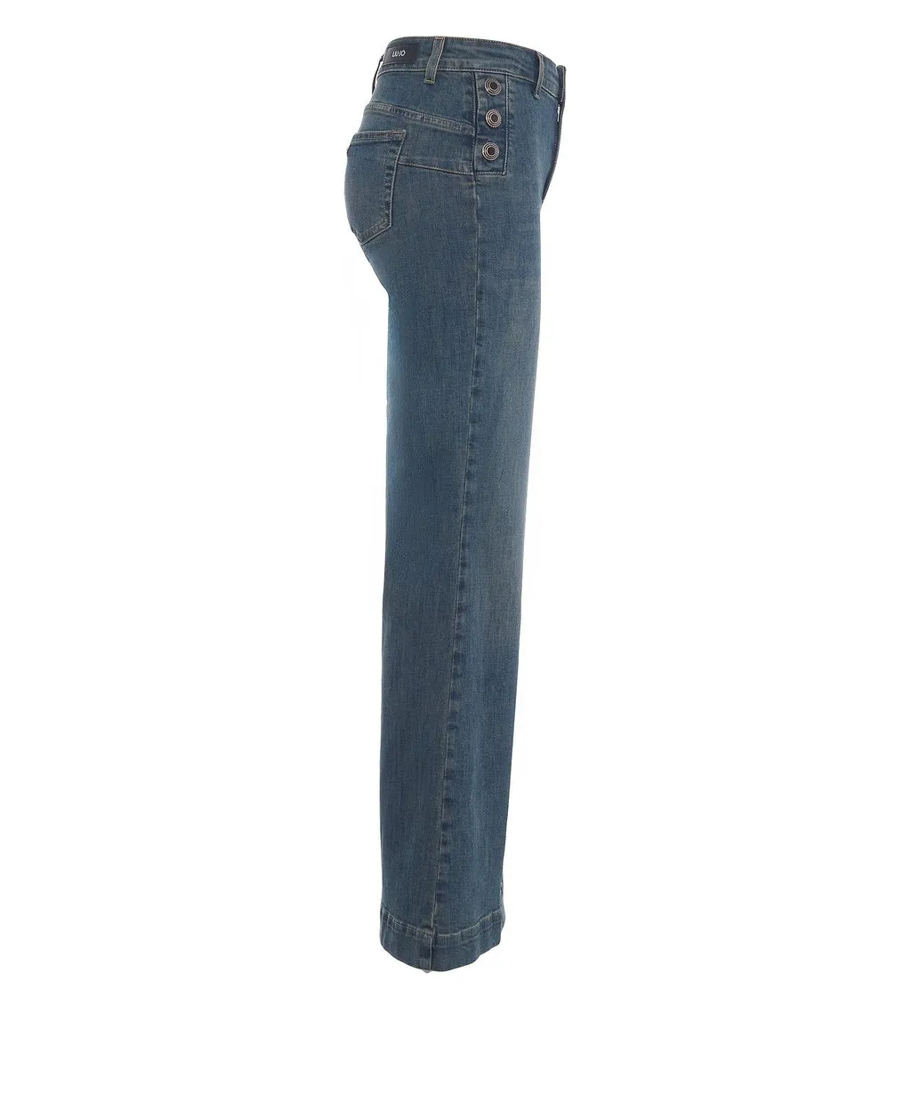 Liu Jo Button Flare Jeans