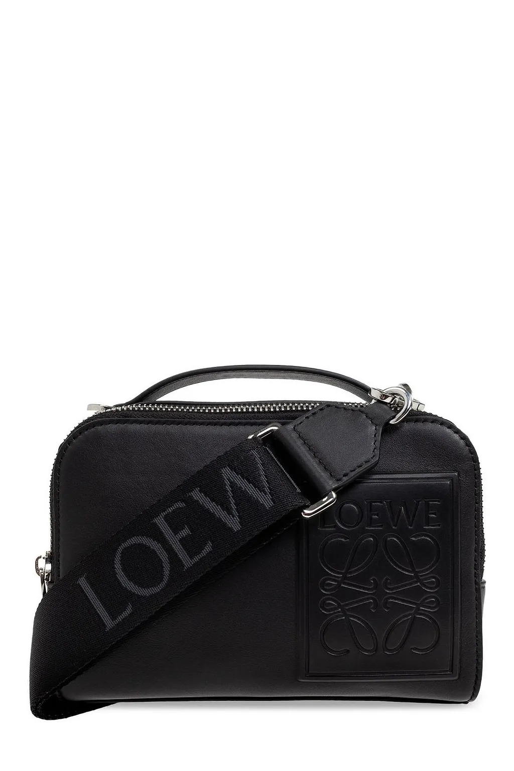 Loewe Logo Embossed Mini Camera Crossbody Bag