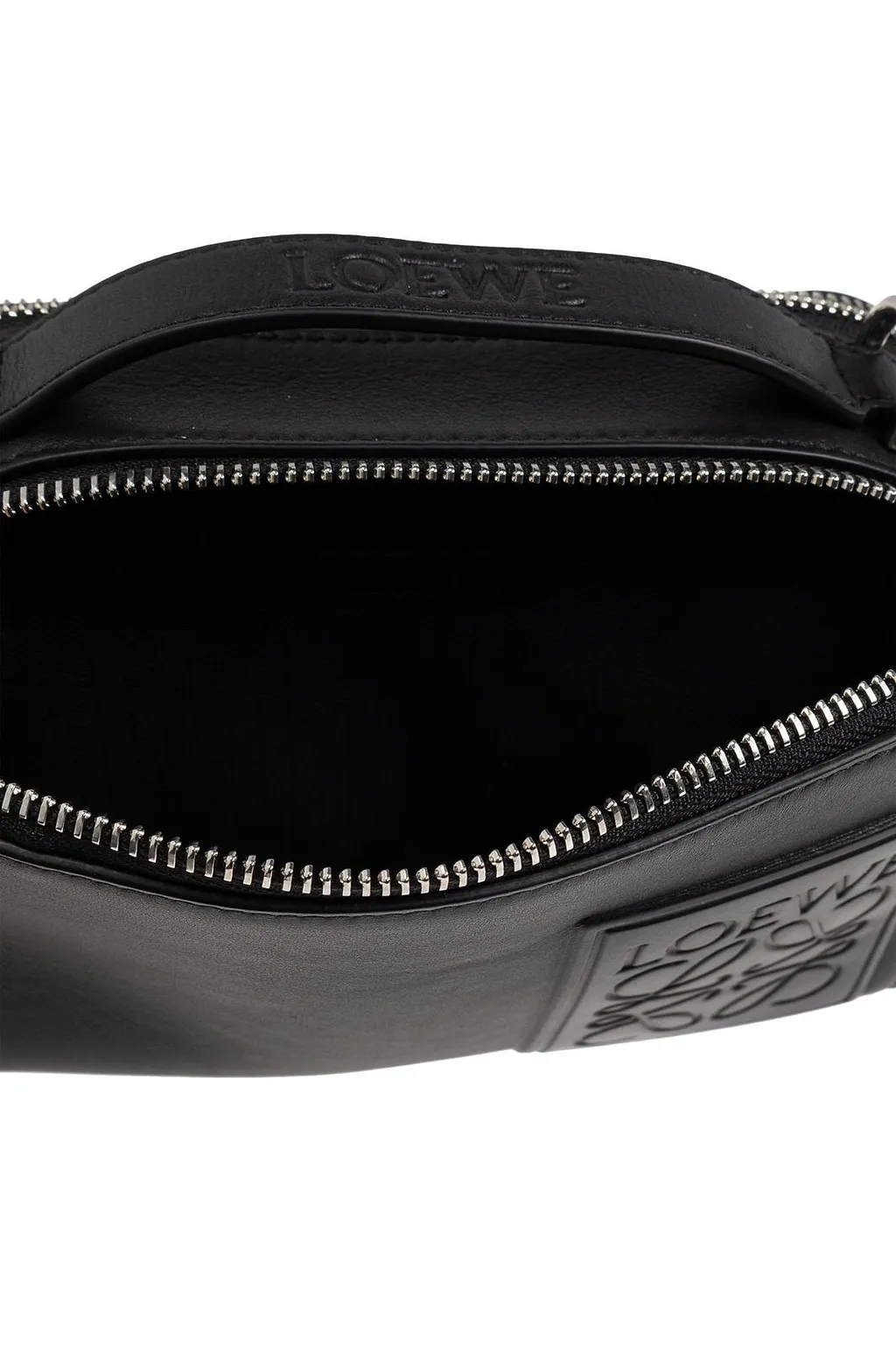 Loewe Logo Embossed Mini Camera Crossbody Bag