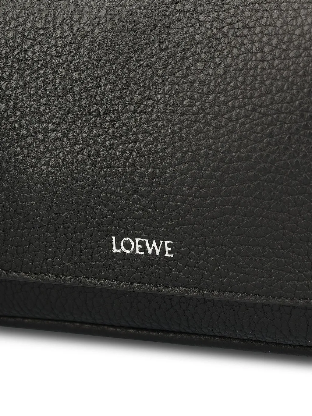 Loewe Logo Embossed Zipped Messenger Bag