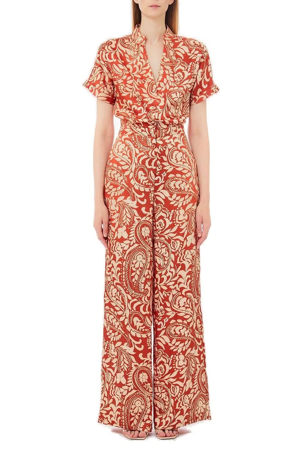 Liu Jo Printed Twill Jumpsuit