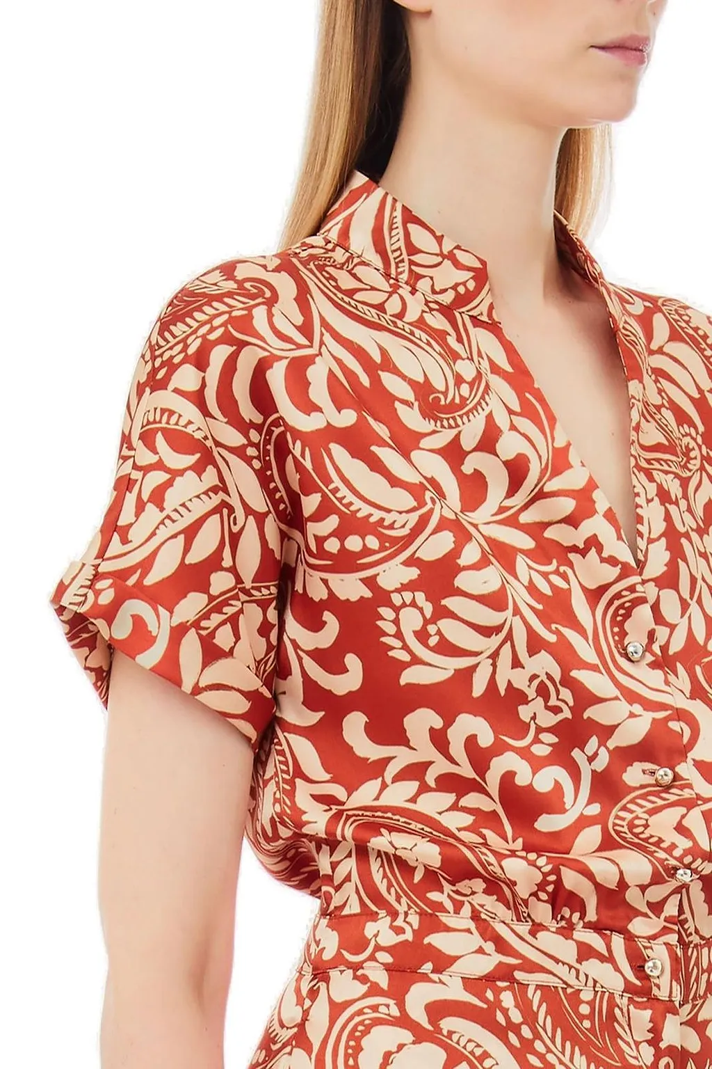 Liu Jo Printed Twill Jumpsuit