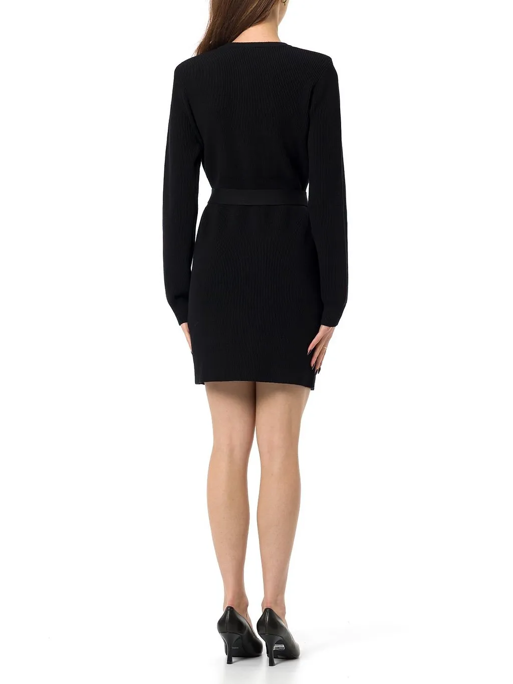 Liu Jo Shoulder Pads Detailed Knitted Dress