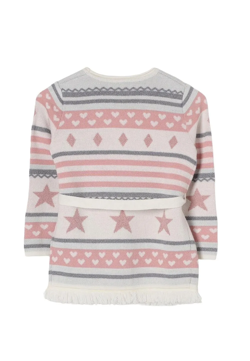 Liu Jo Kids Belted Printed Cardigan