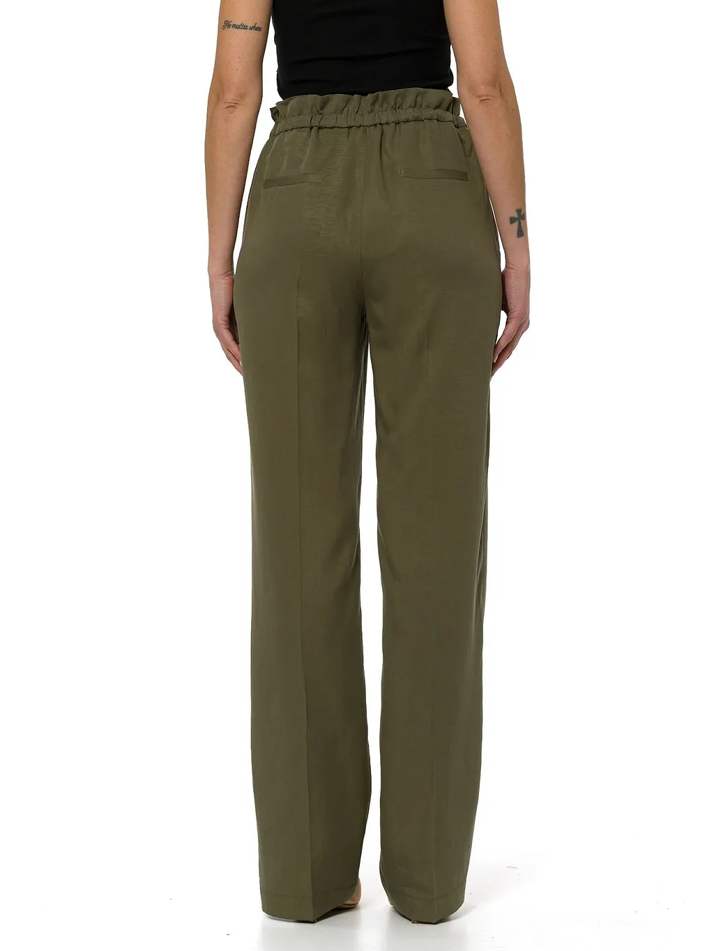 Liu Jo Tie-Waist Wide-Leg Pants