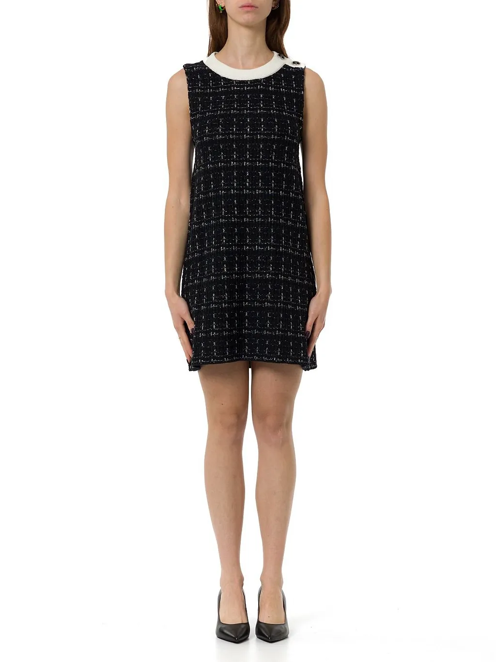 Liu Jo Tweed Sleeveless Short Dress