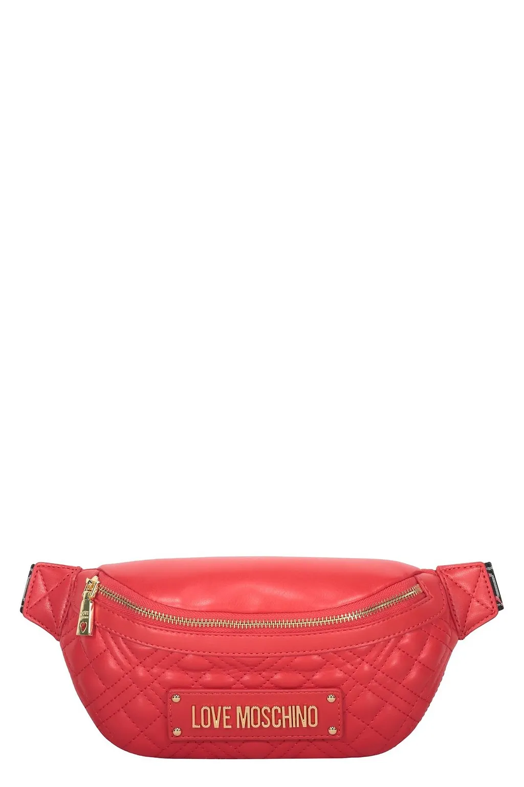 Love Moschino Quilted Zip Belt Bag